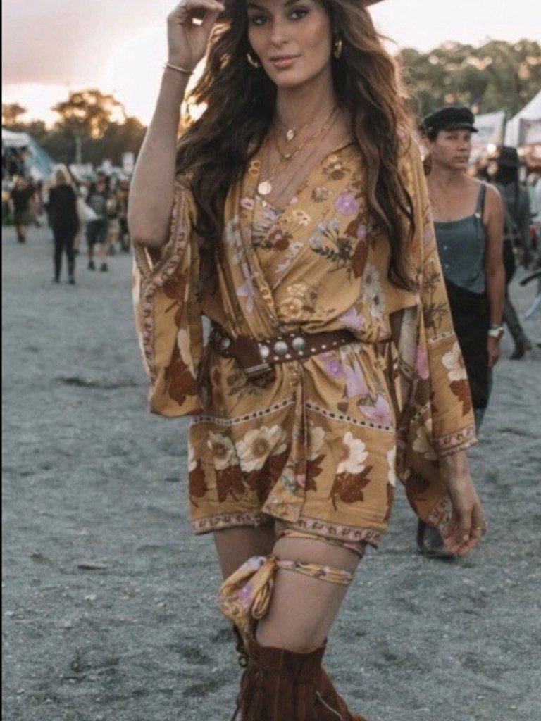 Euc Spell Wild Bloom Short Kimono + Bralette Included - Size S/M